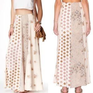 Free People Technicolor Trumpet Skirt